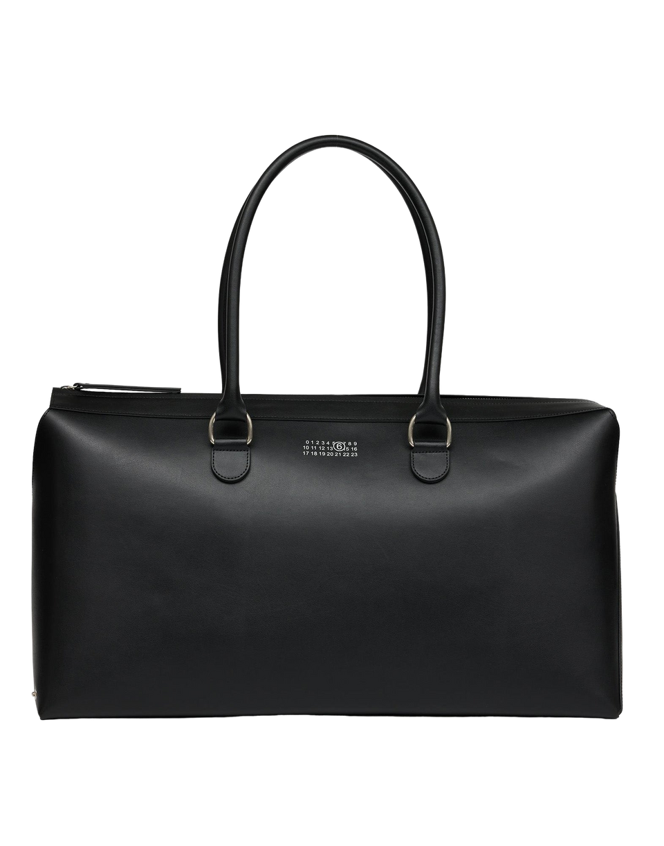 MM6 MAISON MARGIELA Borsa Weekender in Pelle Nera