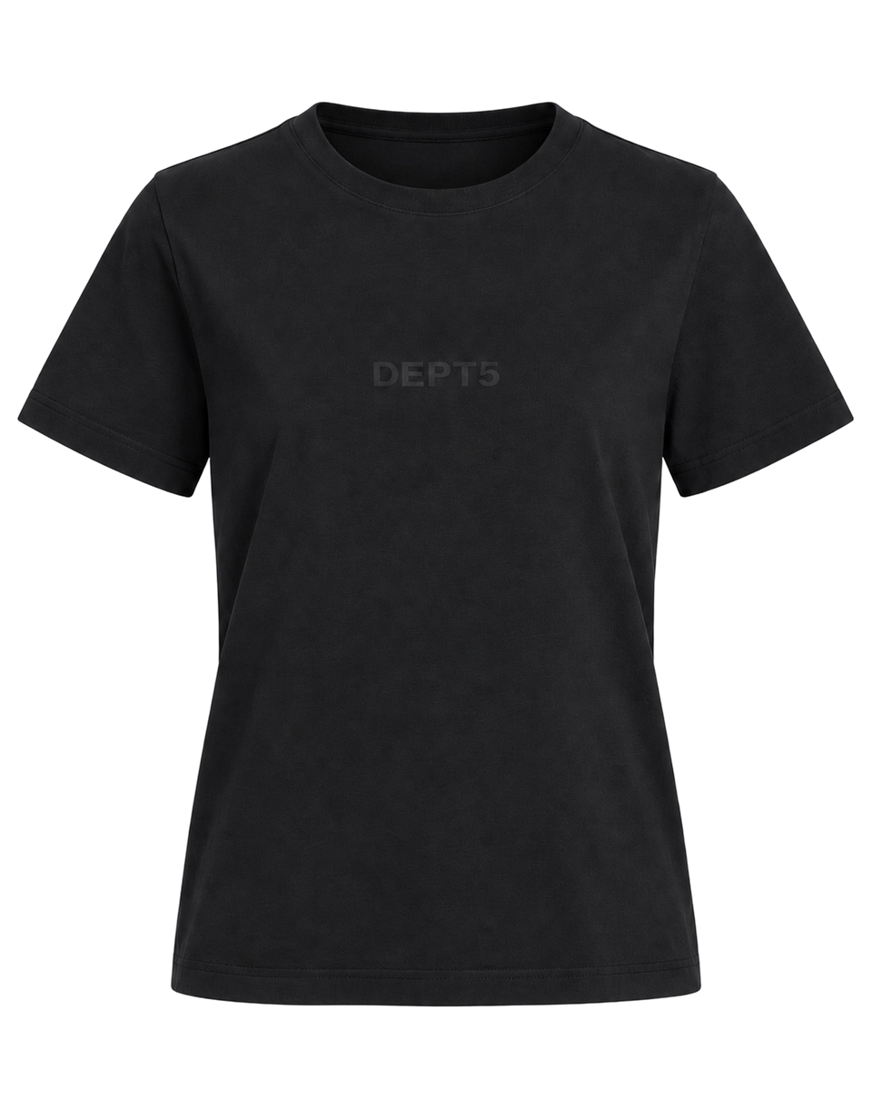 DEPARTMENT FIVE T-Shirt in Cotone Organico con Stampa Logo Nero