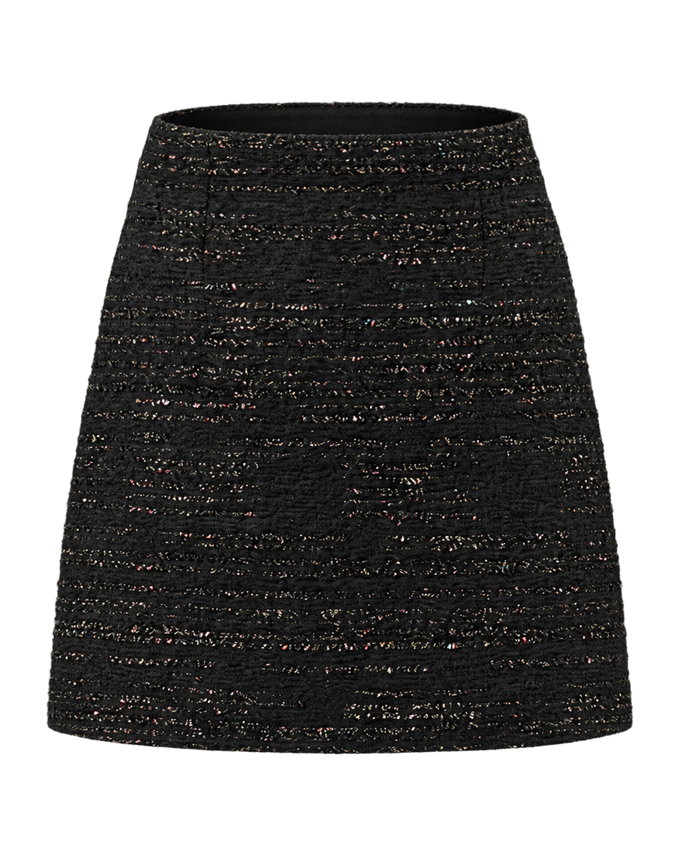VANESSA BRUNO Minigonna in Tweed Nero