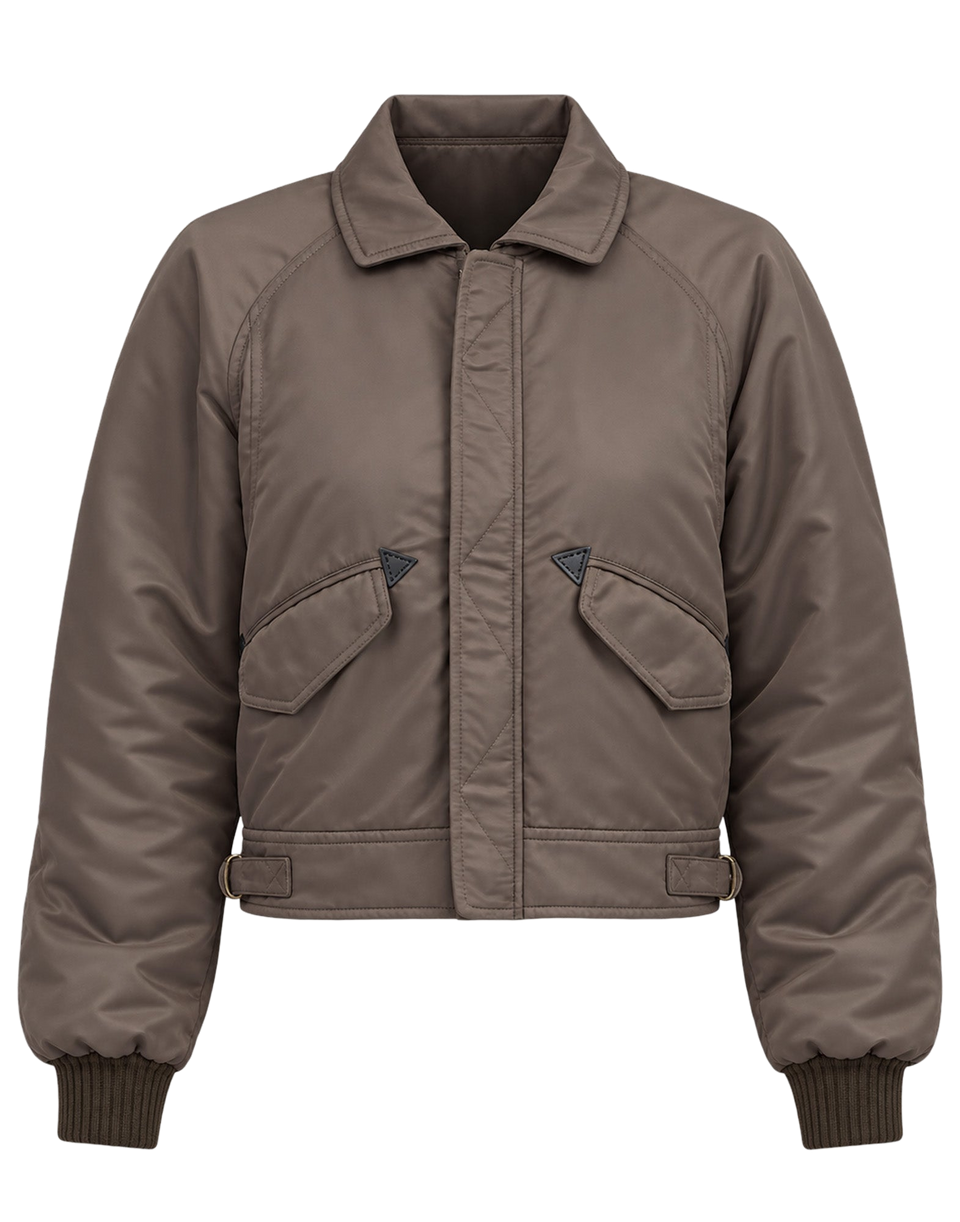 MM6 MAISON MARGIELA Giacca Imbottita in Nylon Gasolina Grey