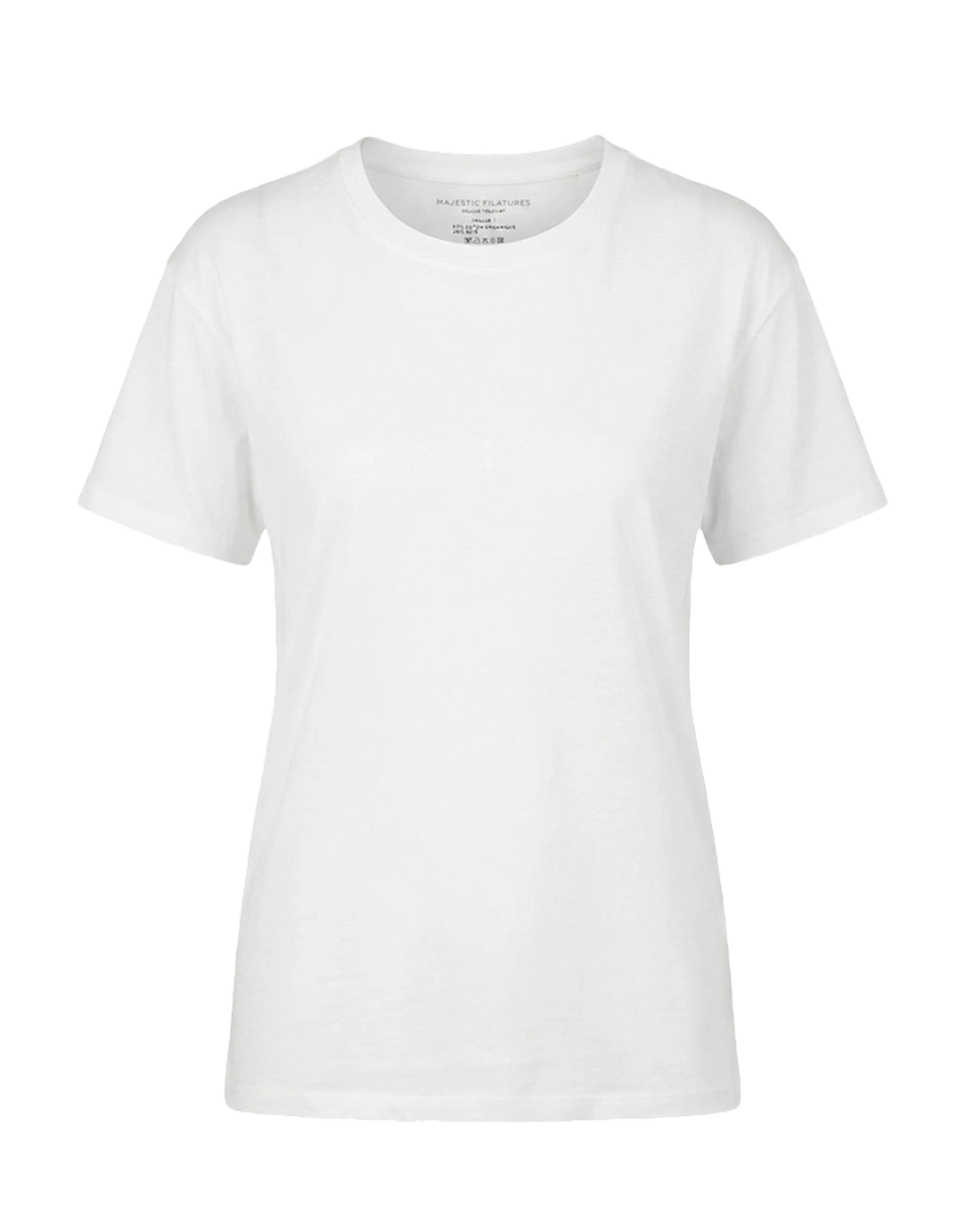 MAJESTIC FILATURES T-shirt Girocollo in Cotone Milk