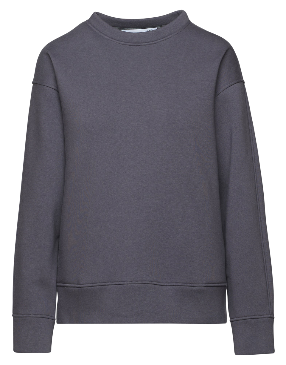 DOUUOD Felpa Girocollo in Felpa Soft Grigio Delfino