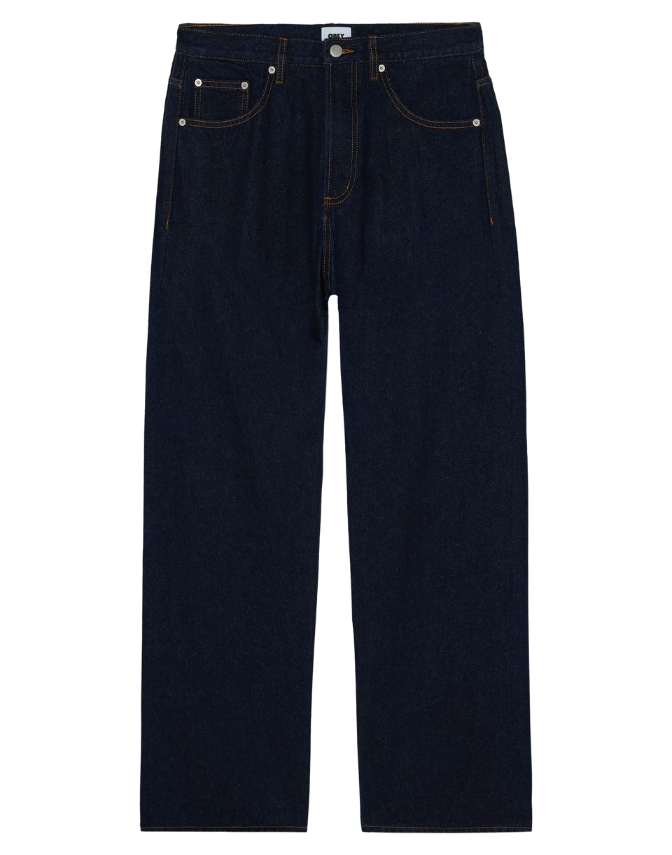 OBEY Jeans Boxcar Cinque Tasche Rinse Indigo