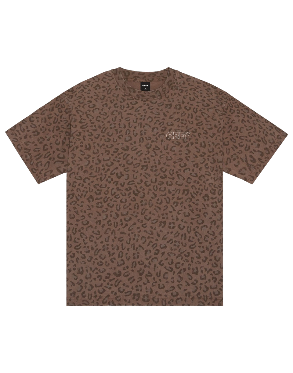 OBEY T-shirt Treble con Stampa Leopard Camo