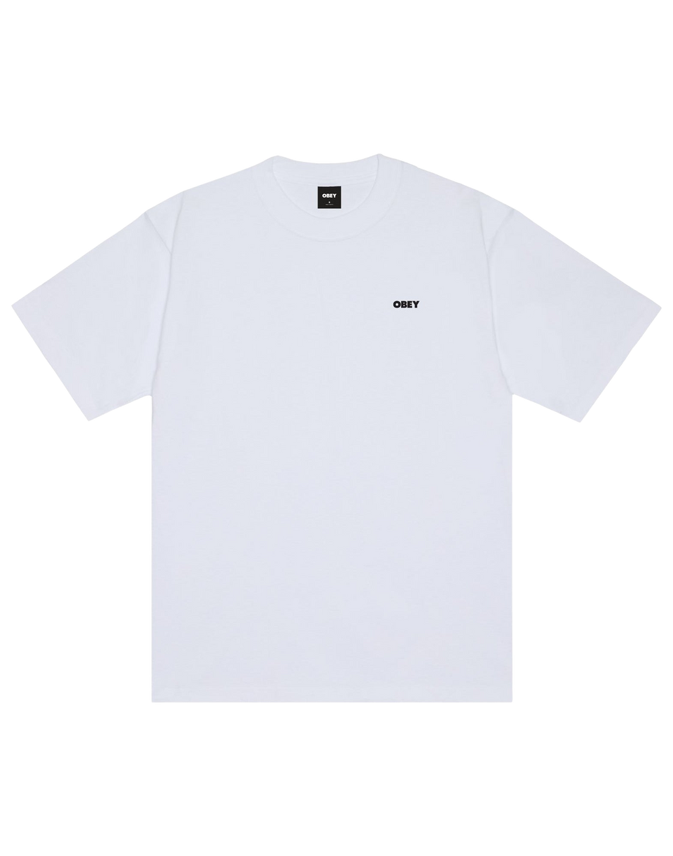 OBEY T-shirt Quarter Eye Icon con Stampa Bianco