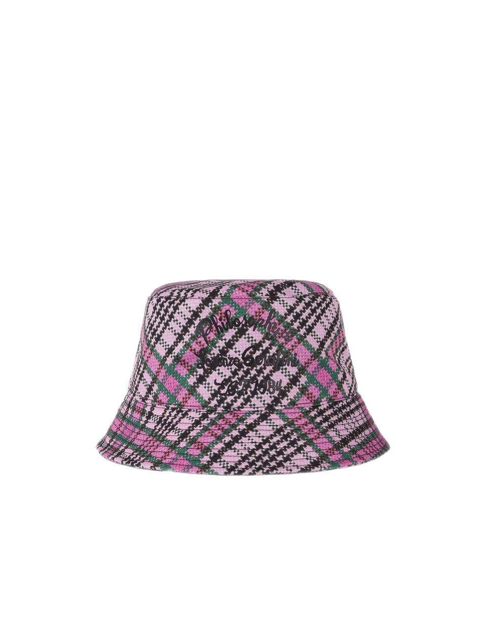 PHILOSOPHY Cappello beachwear con stampa Check
