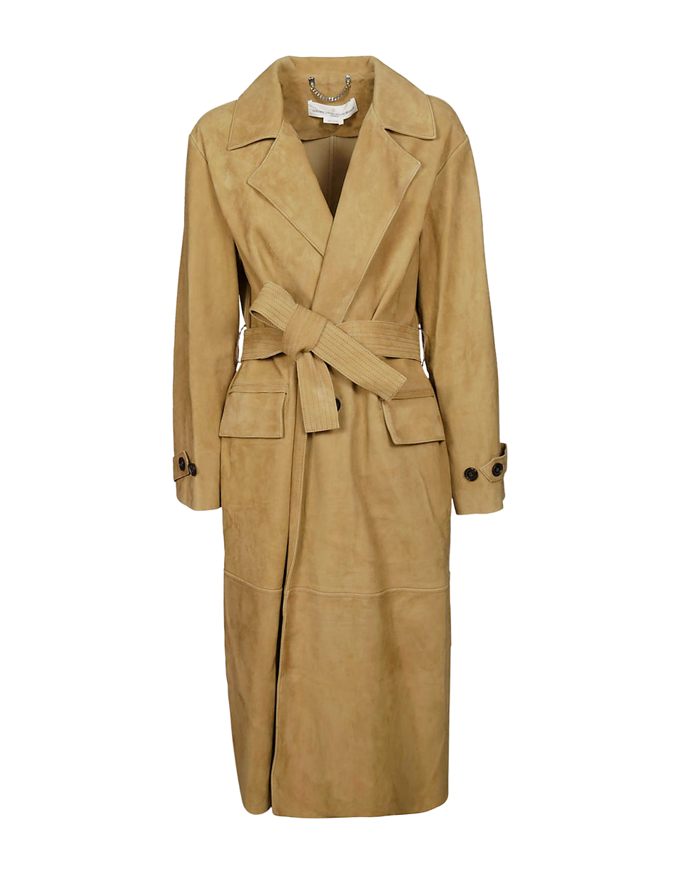 GOLDEN GOOSE Trench in Camoscio Olive