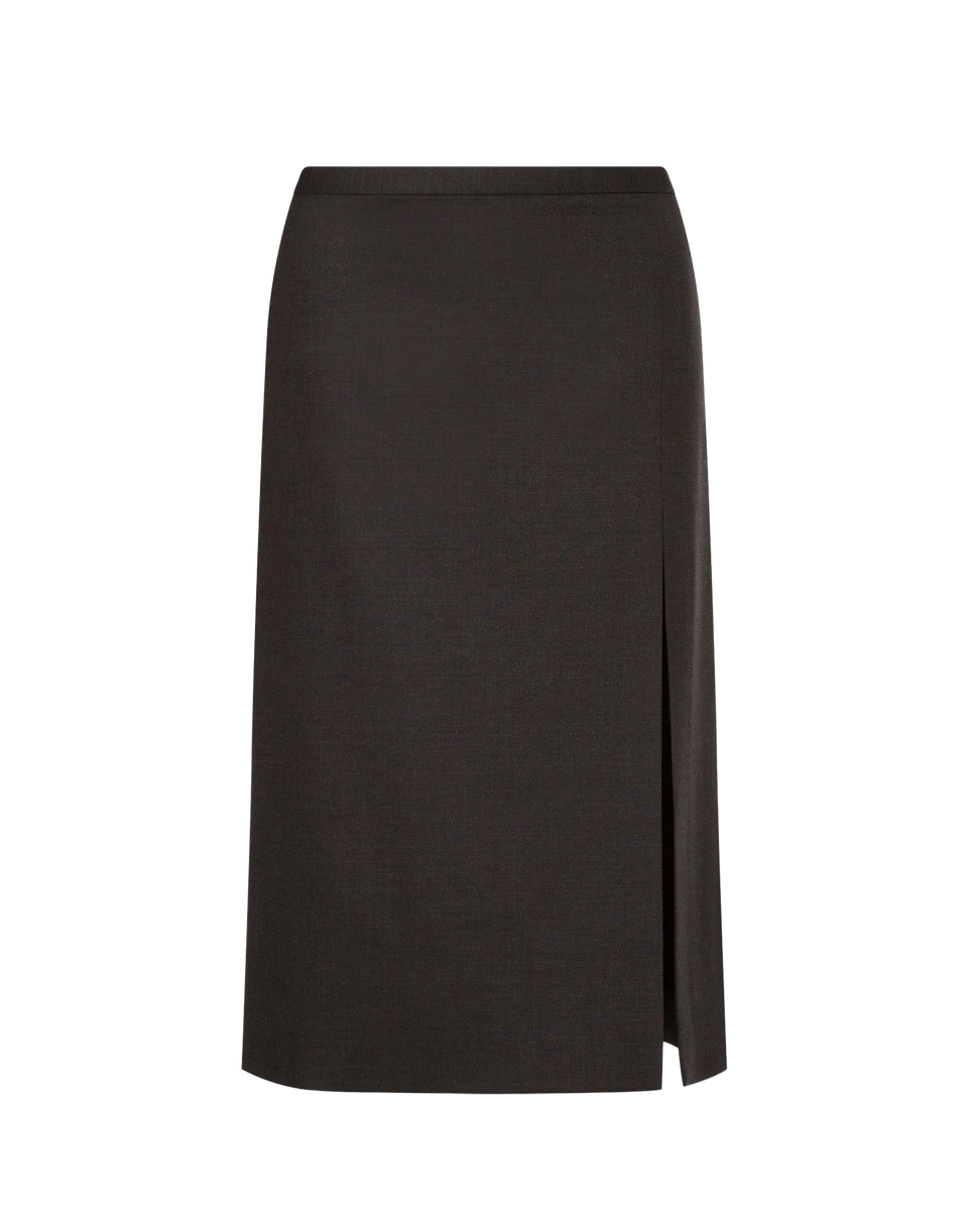 PHILOSOPHY Gonna in Tropical Wool Grigio Scuro
