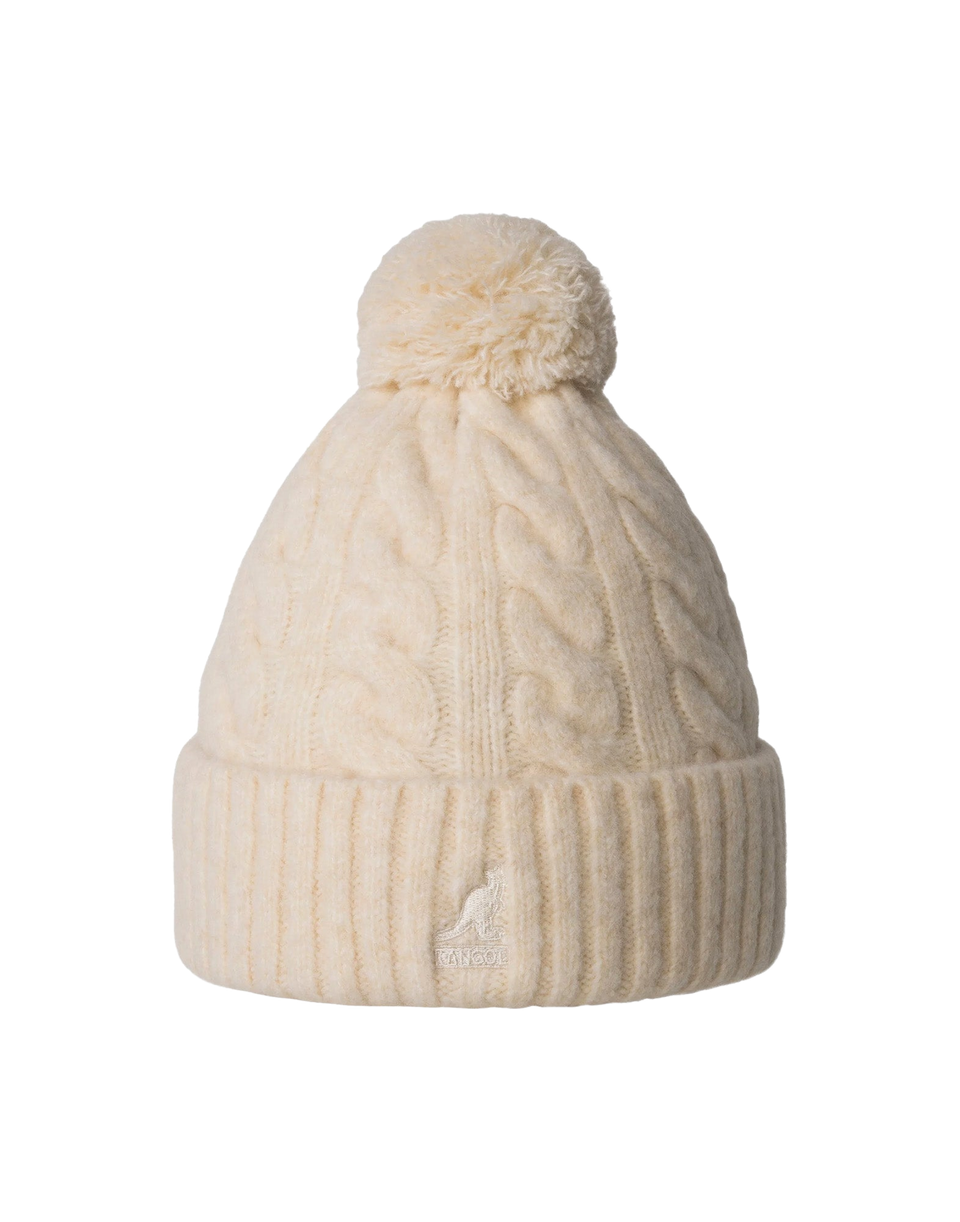 KANGOL Berretto con PomPom Chalk
