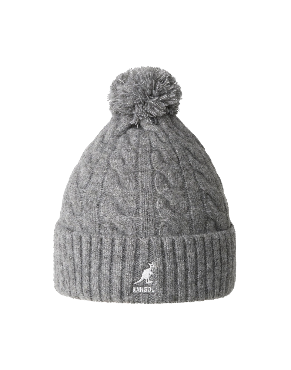 KANGOL Berretto con PomPom Grey