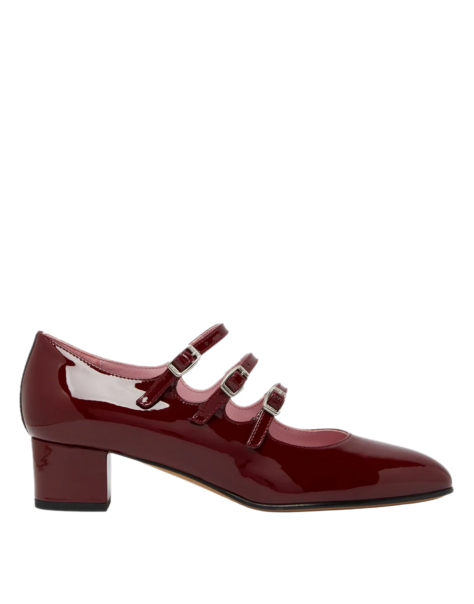 CAREL Mary Jane Kina in Vernice Bordeaux