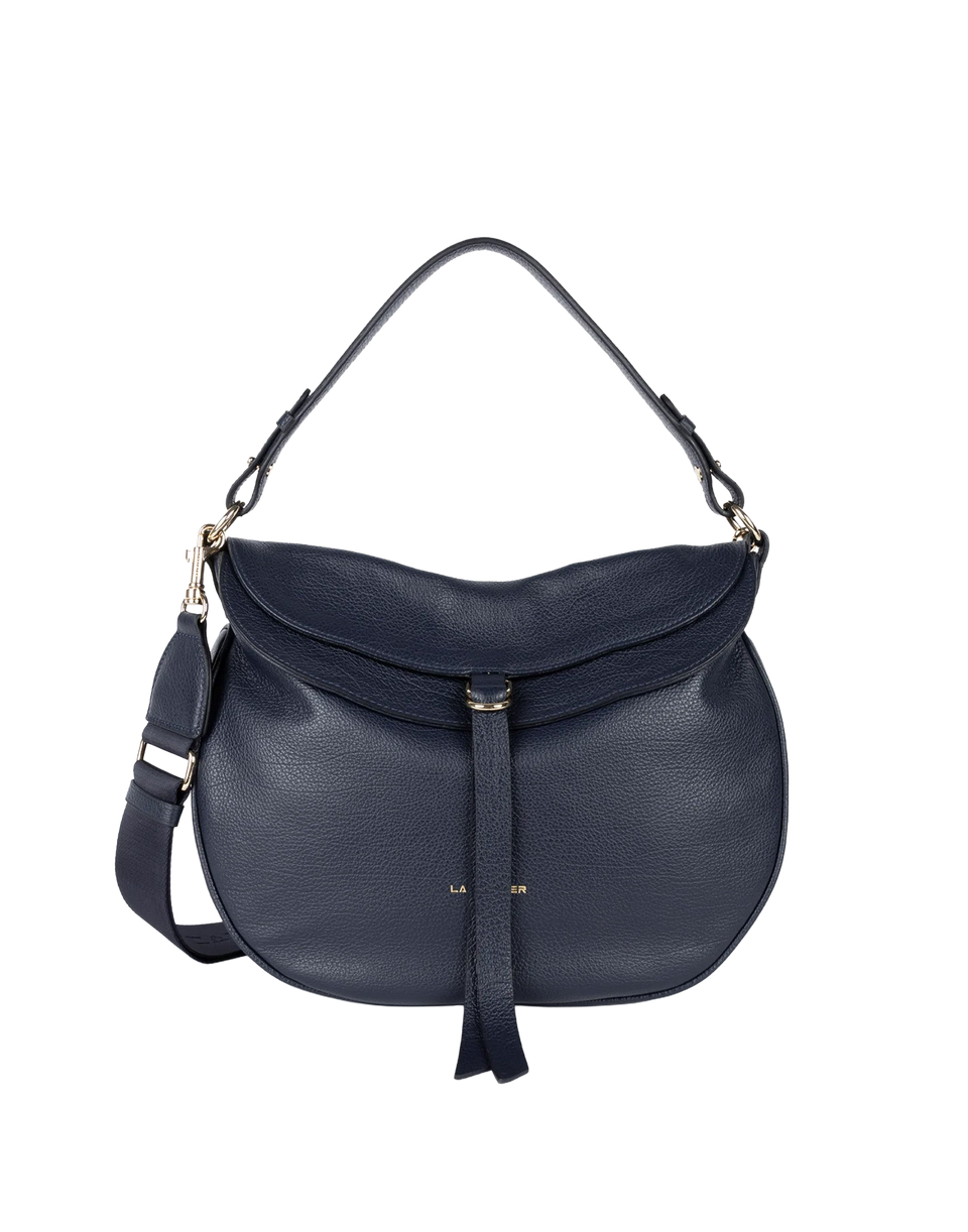 LANCASTER Sac à bandoulière grand modèle Dune Gaia Bleu Foncé