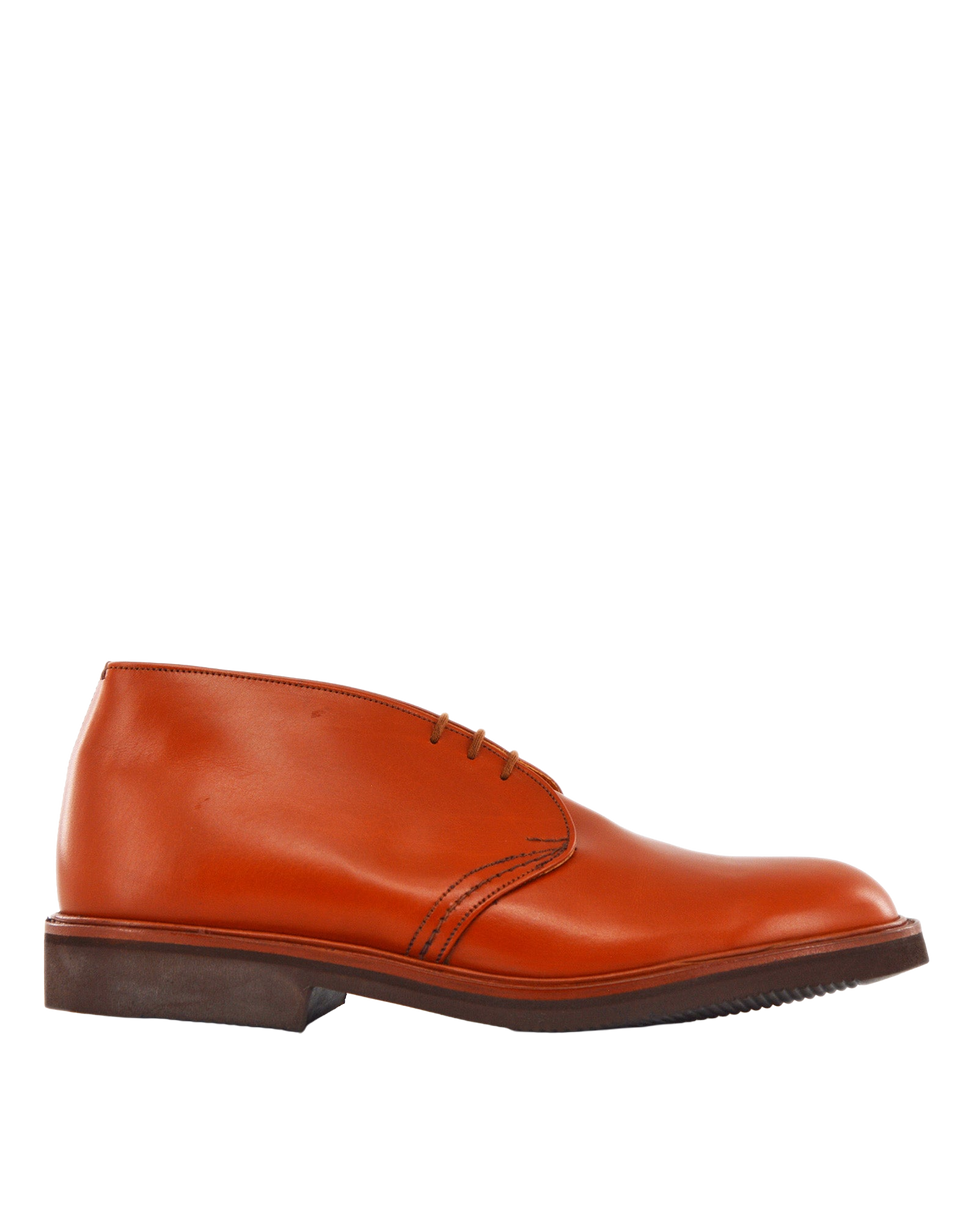 TRICKER'S Bottines Winston en cuir, semelle en gomme, marron