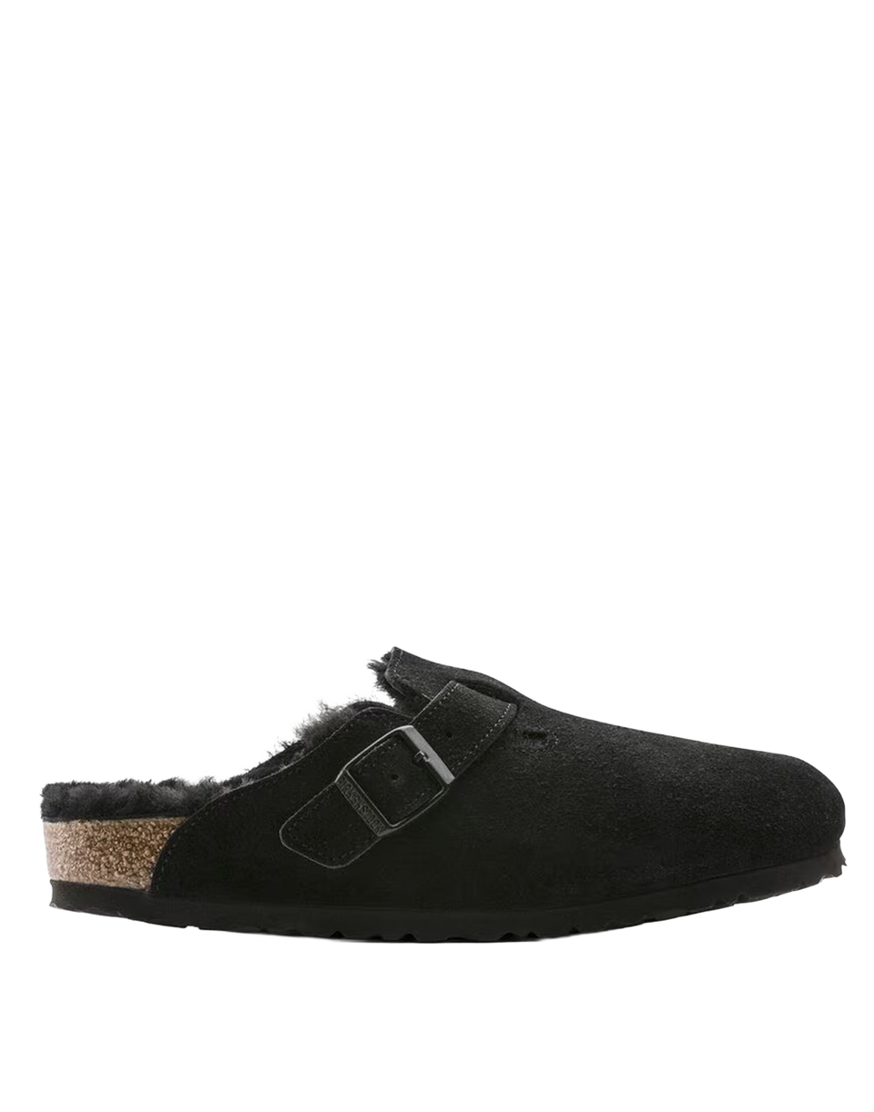 BIRKENSTOCK Boston Shearling Scamosciato Black