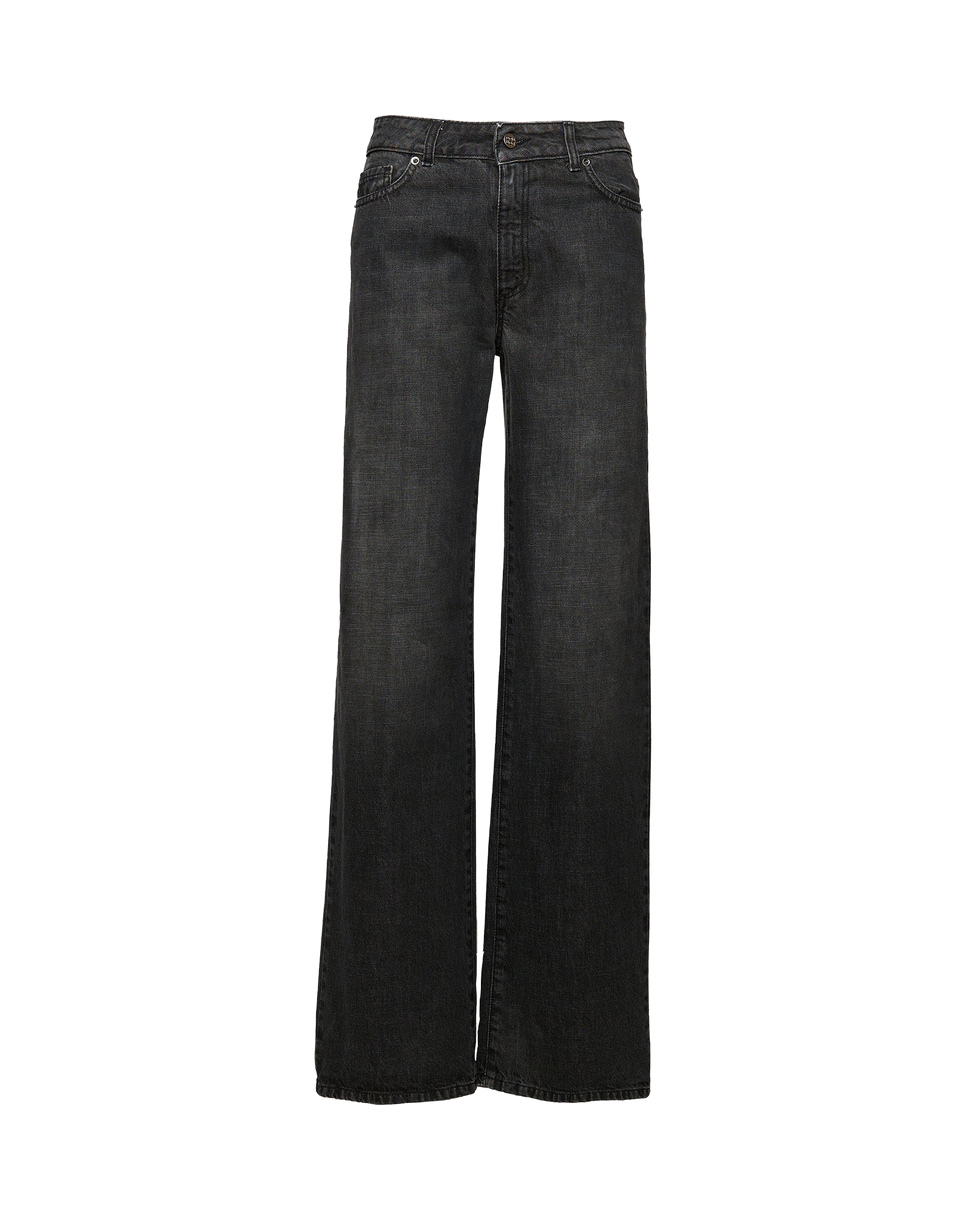 DOUUOD Jeans 5 Tasche a Palazzo Grigio Fumo
