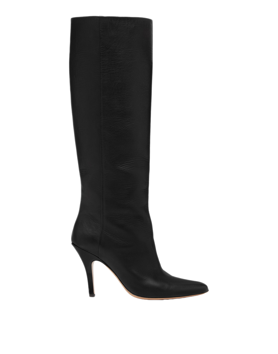 MM6 MAISON MARGIELA Stivali al Ginocchio Architype in Pelle Nera