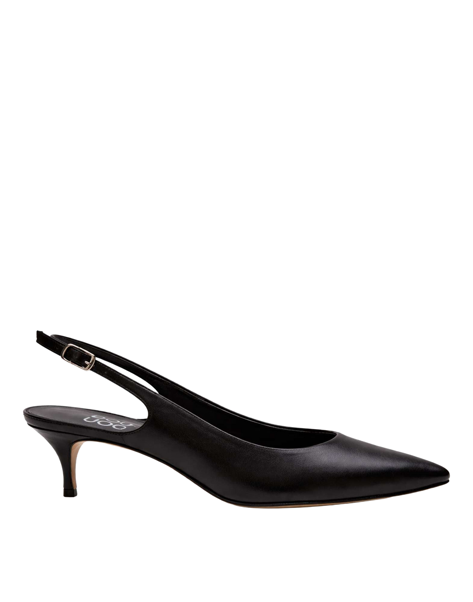 DOUUOD Slingback a Punta in Nappa Nera
