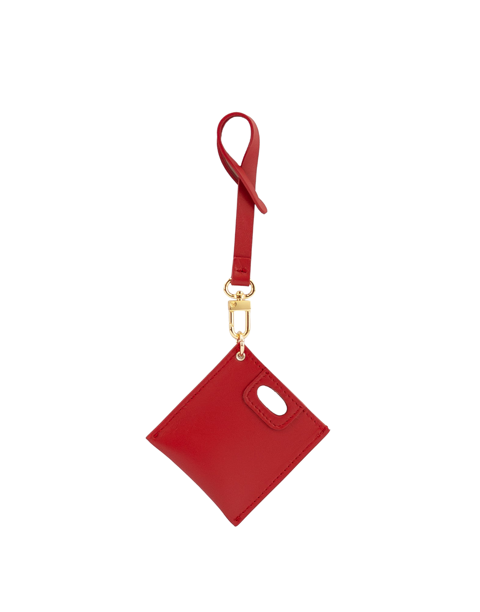 GHERARDINI Piattina Charm in Pelle Red