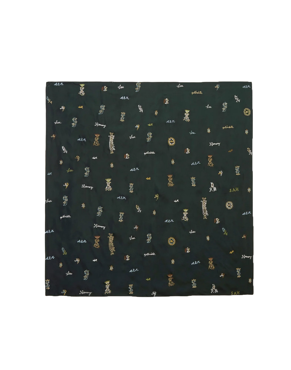 SEA NY Foulard Juliet Ricamato Verde
