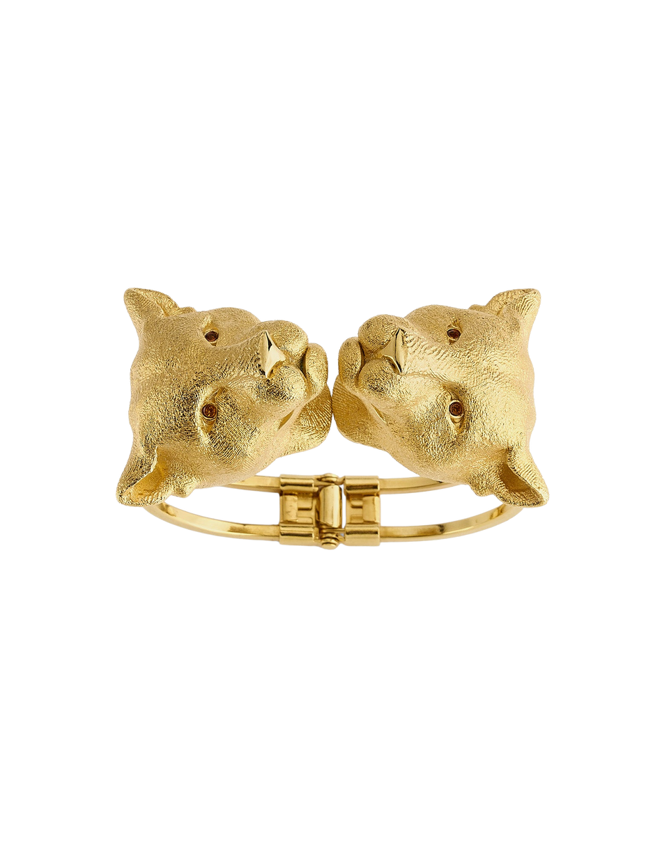FORTE FORTE Bracciale Sculpture con Puma Oro
