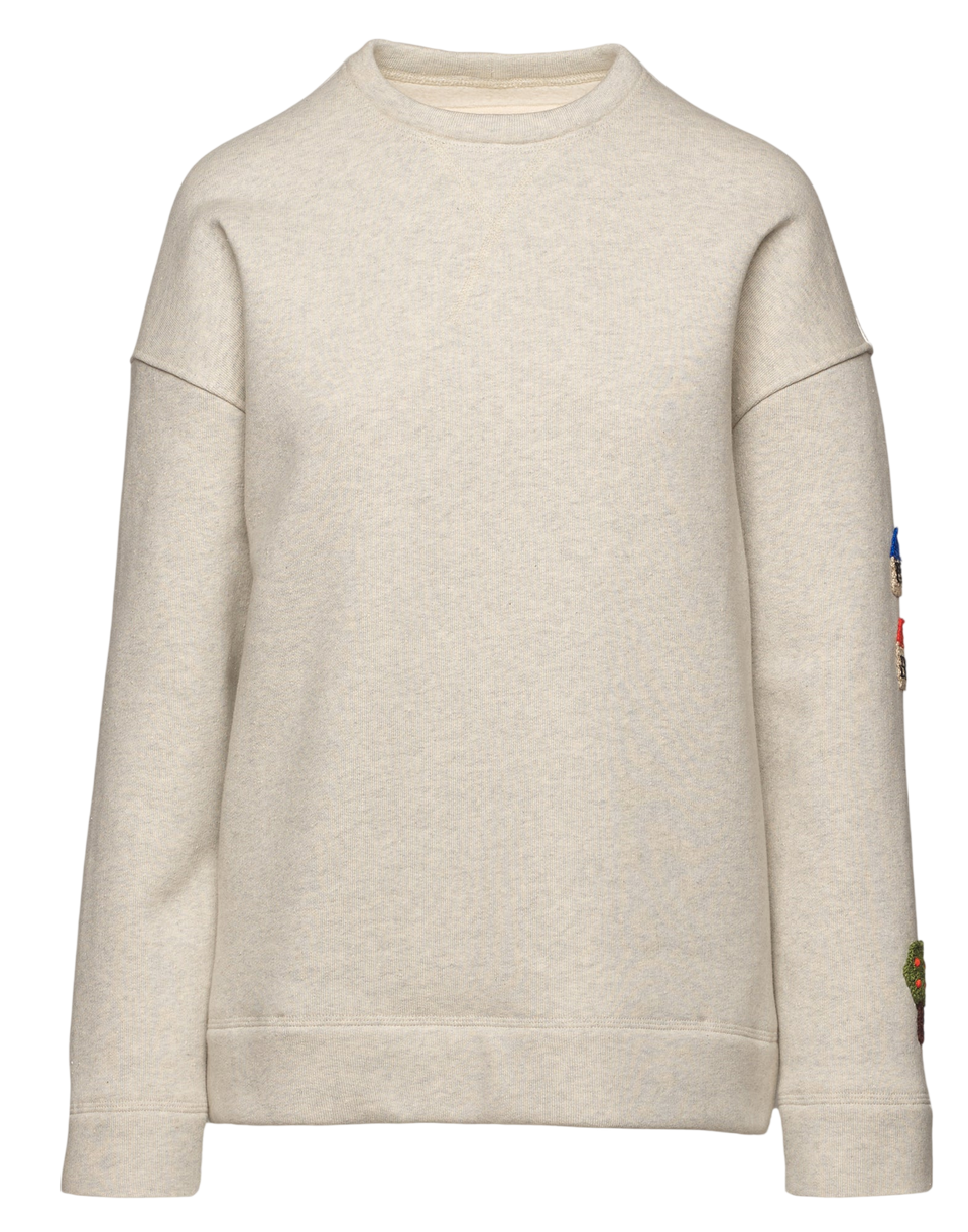 DOUUOD Felpa Genderless con Patch all’Uncinetto
