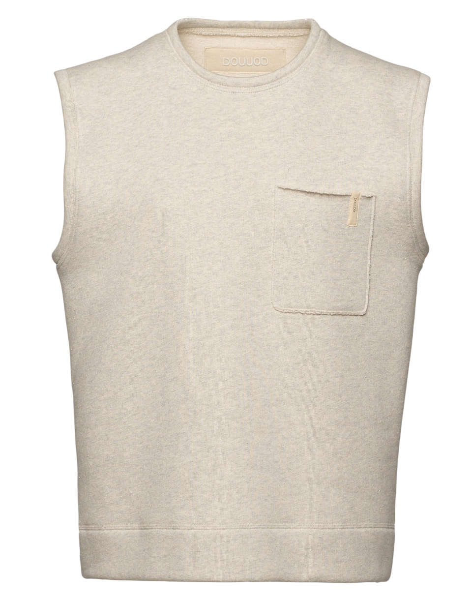 DOUUOD Gilet Genderless in Felpa con Taschino