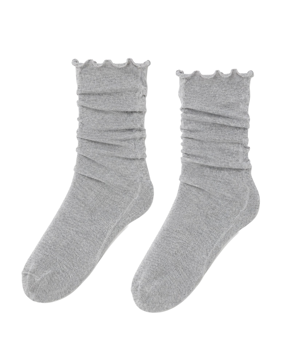 DANIELE FIESOLI Calzini in Misto Cashmere Grigio Melange
