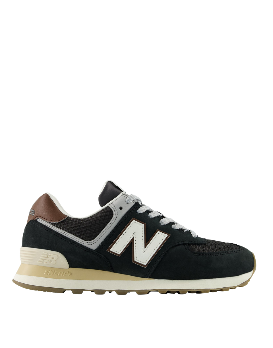 NEW BALANCE Sneakers 574 Verde Scuro e Nero