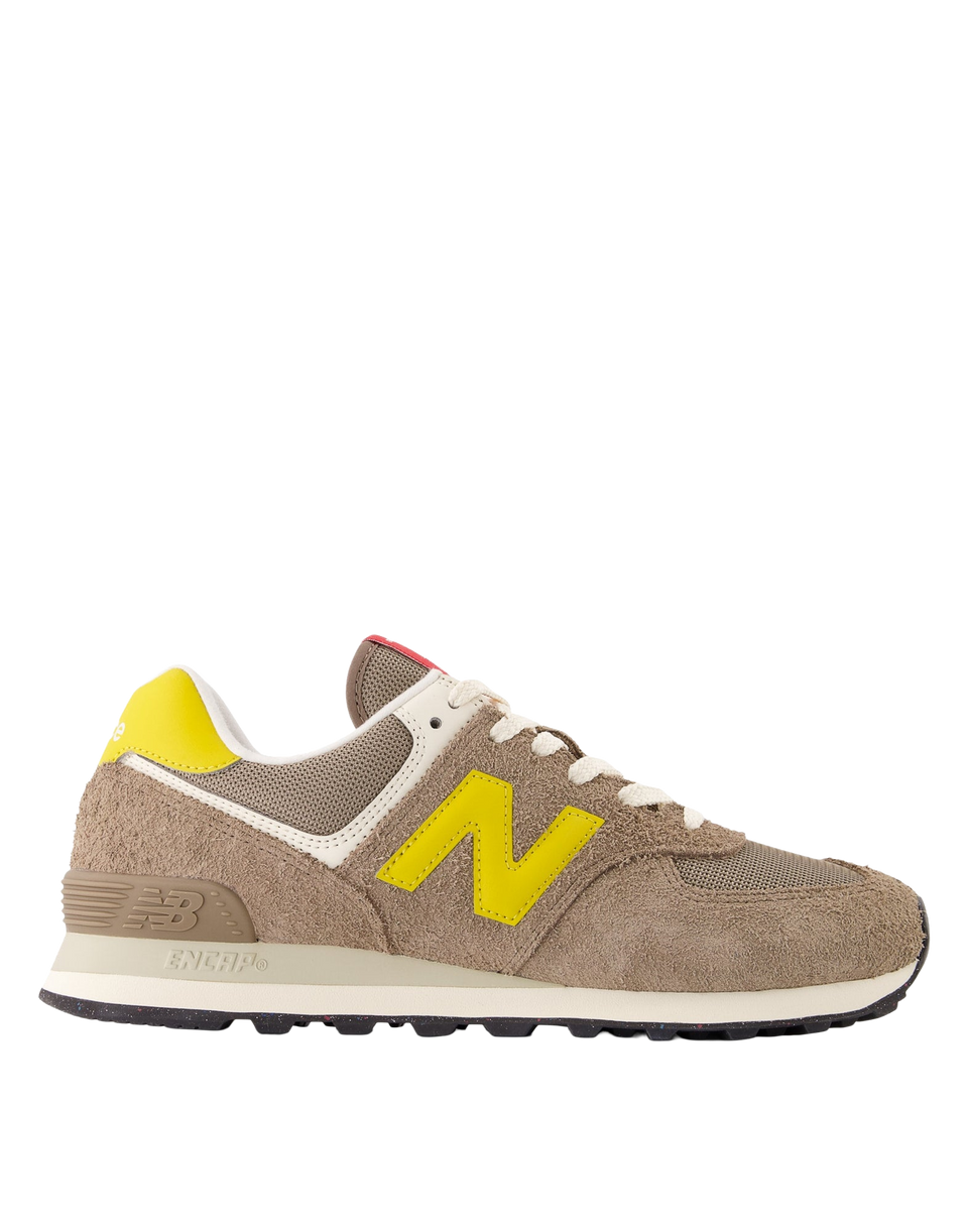 NEW BALANCE Sneakers 574 Marrone e Giallo
