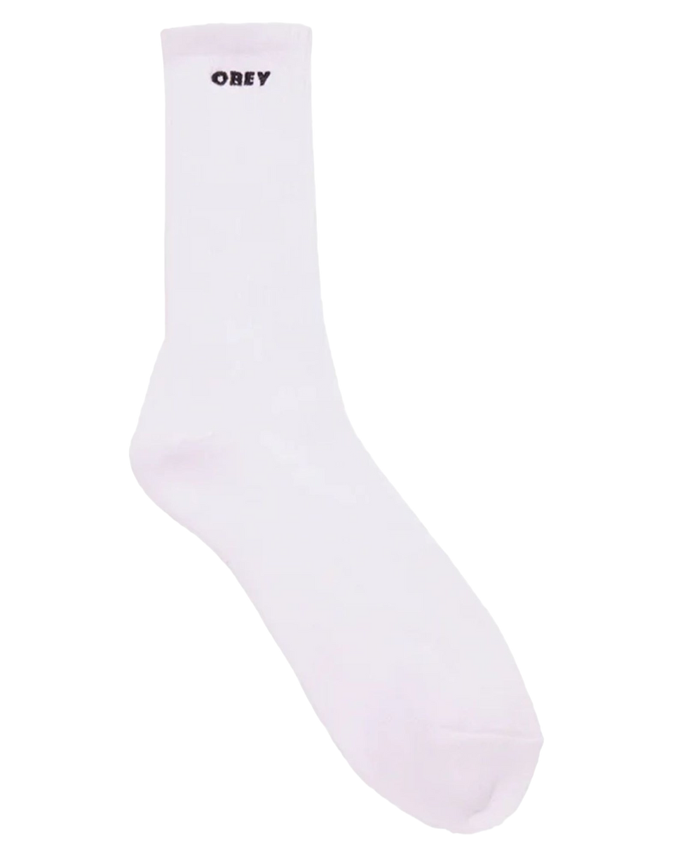 OBEY Calzini Bold a Costine Bianco