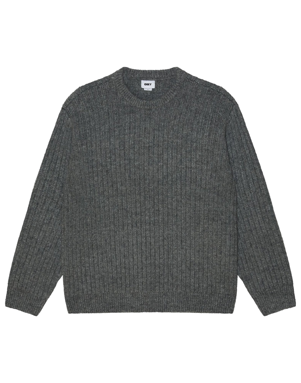 OBEY Maglione Drex Girocollo Heather Charcoal