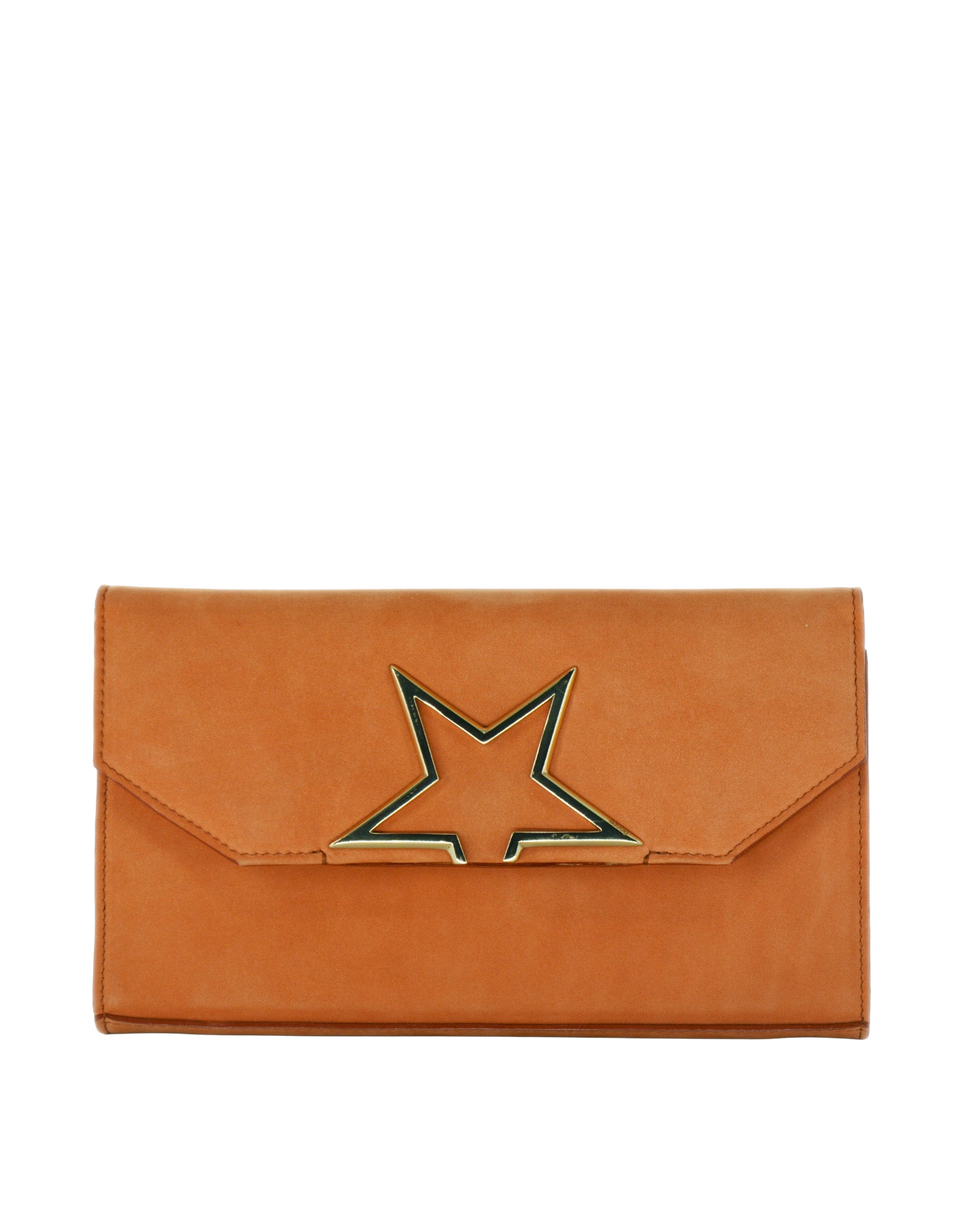 GOLDEN GOOSE Pochette in Nabuk Caramello