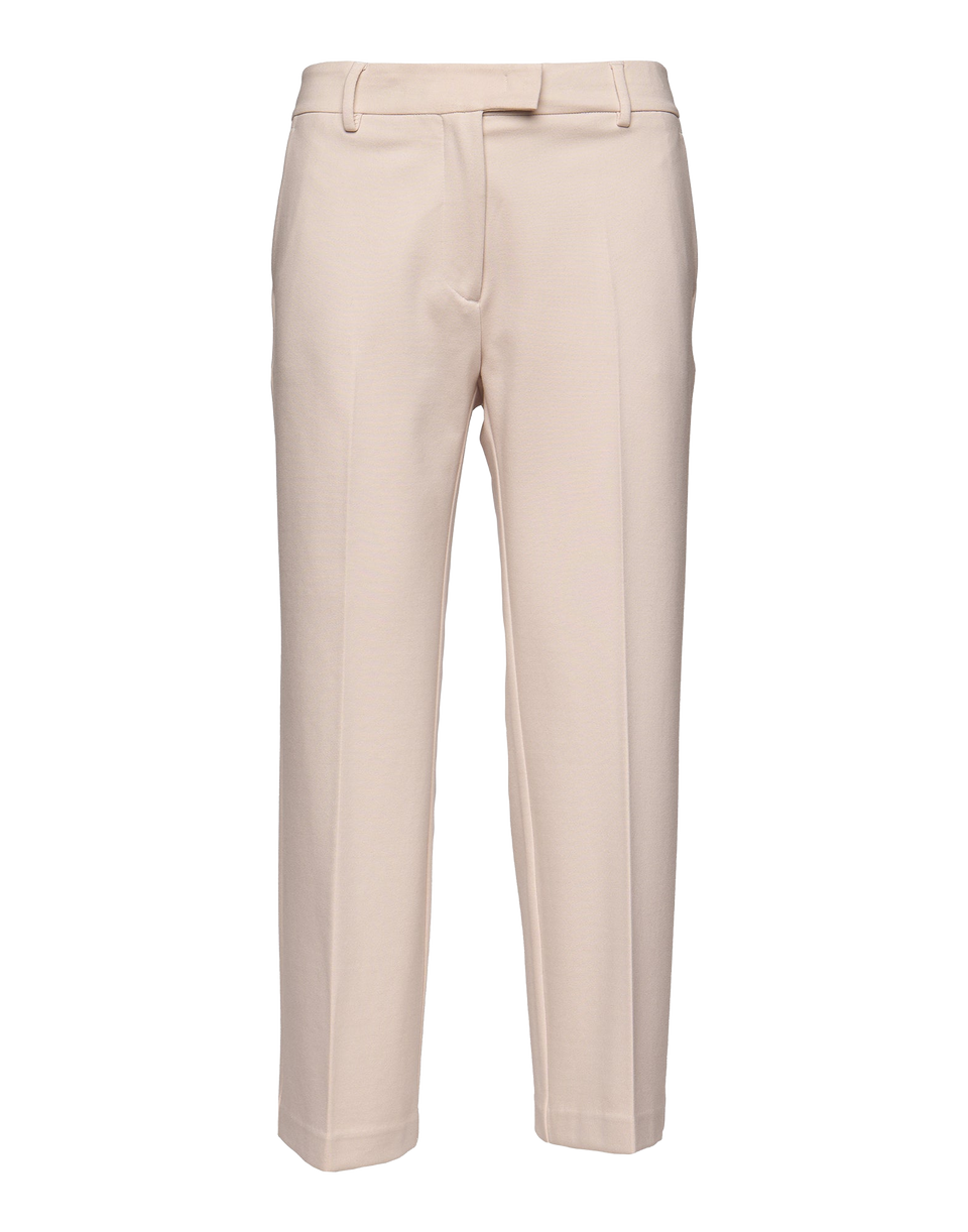 DOUUOD Pantalone Lungo Flair in Punto Milano Stucco