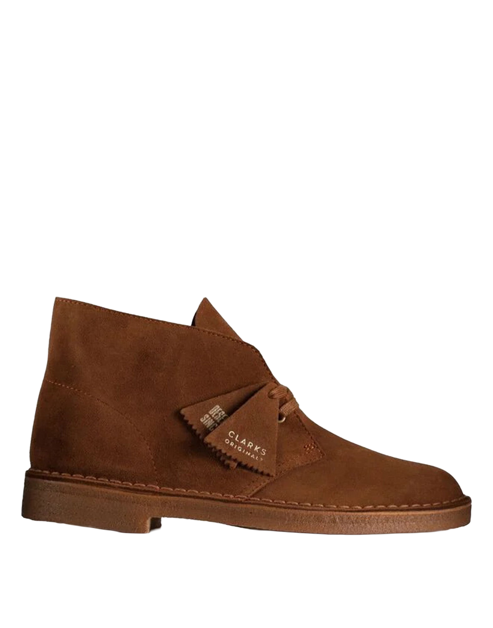 CLARKS Polacchine Desert Boot in Pelle Scamosciata Cola