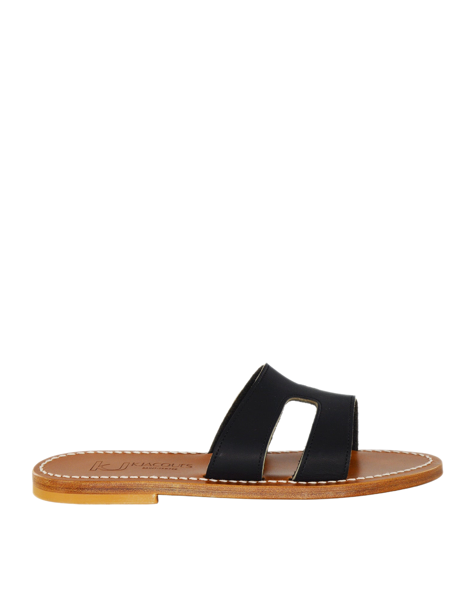 Sandales Menandre en cuir noir K.JACQUES