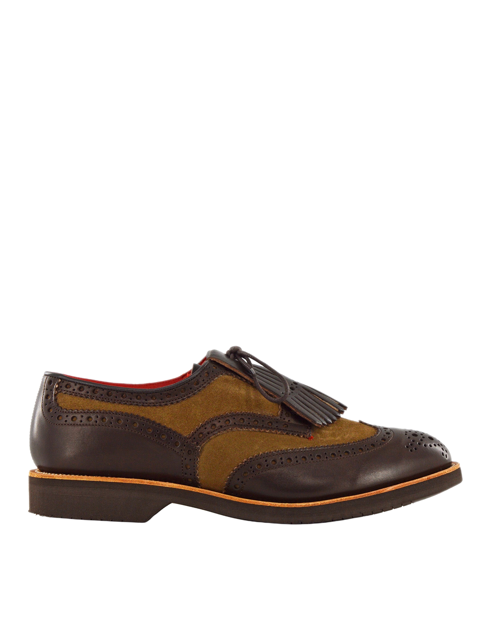 TRICKER'S Bourton Country Shoe con Frangia Fondo Vibram Two Tone
