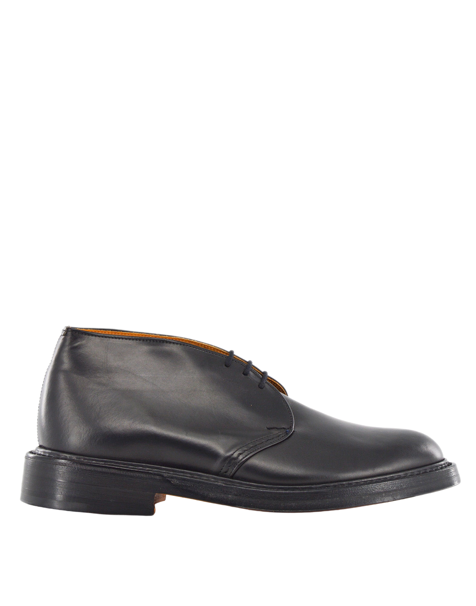 TRICKER'S Polacchino Winston in Pelle Fondo Cuoio Black
