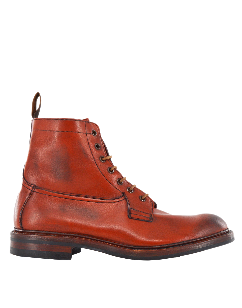TRICKER'S Allan Toe Cap Boot Fondo Dainite Brown/Red