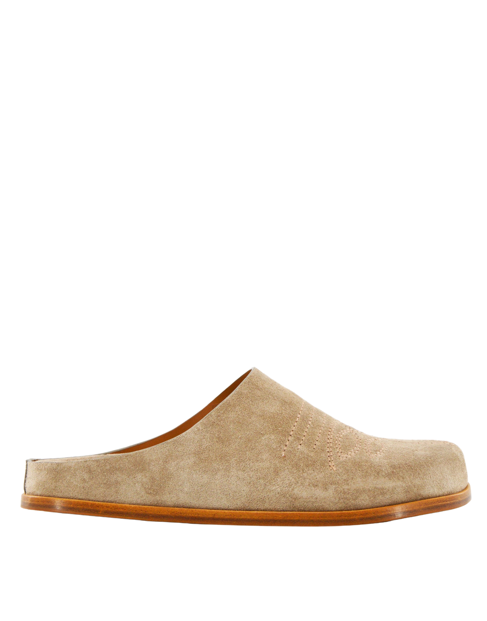 DOUUOD Sabot Fondo Cuoio in Crosta Taupe
