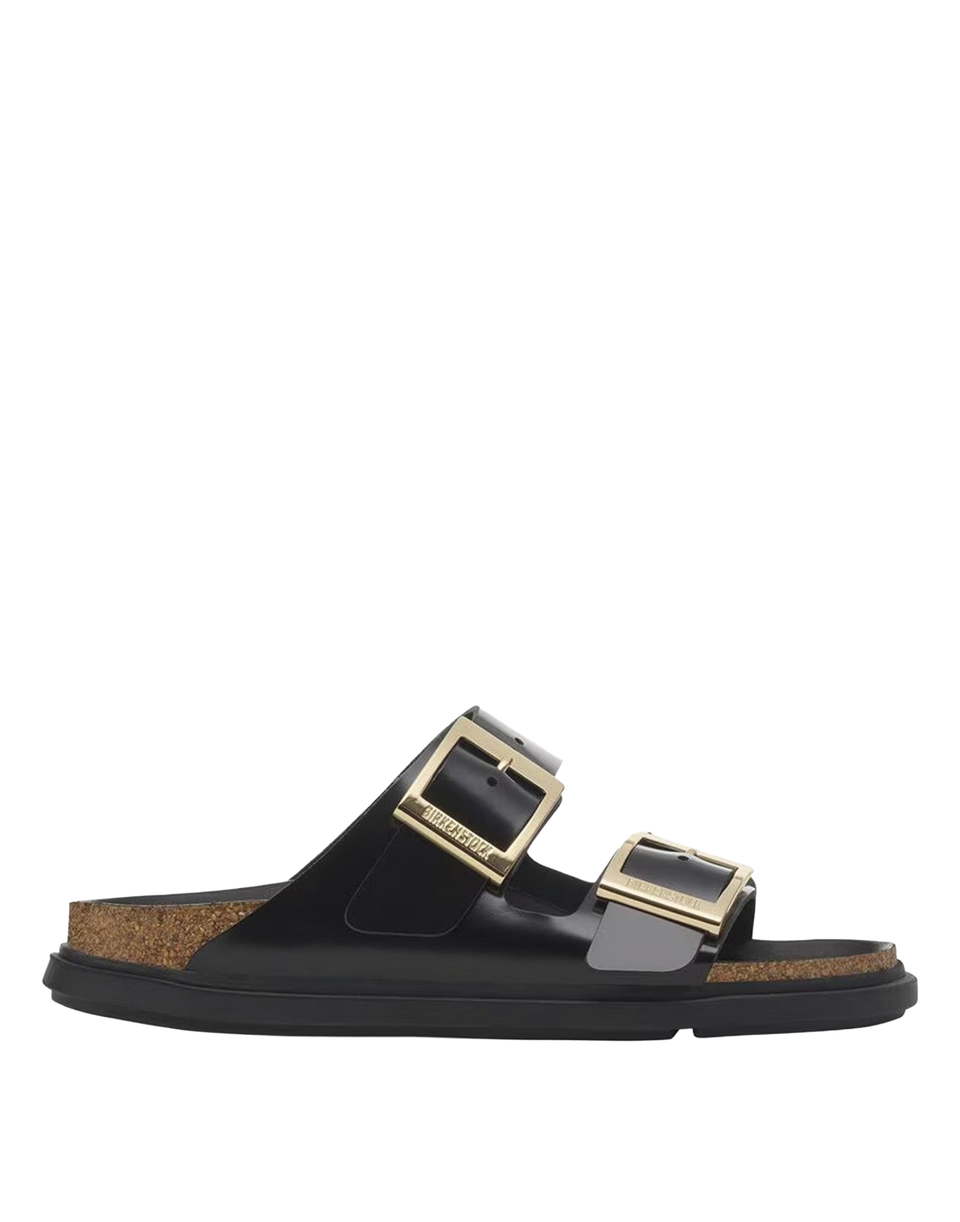 BIRKENSTOCK Arizona Droplet Buckle High Shine Black