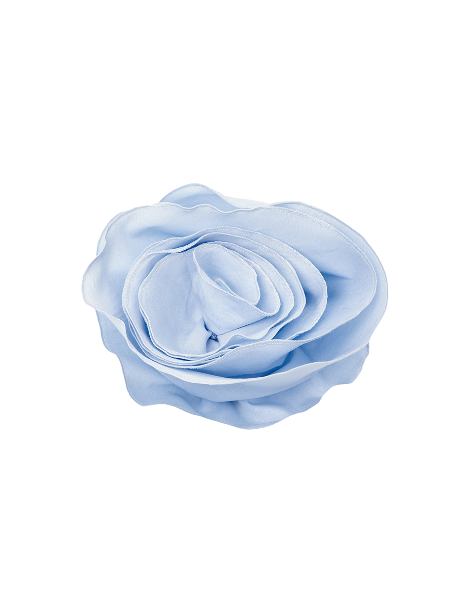 DOUUOD Spilla a Fiore in Cotone Celeste