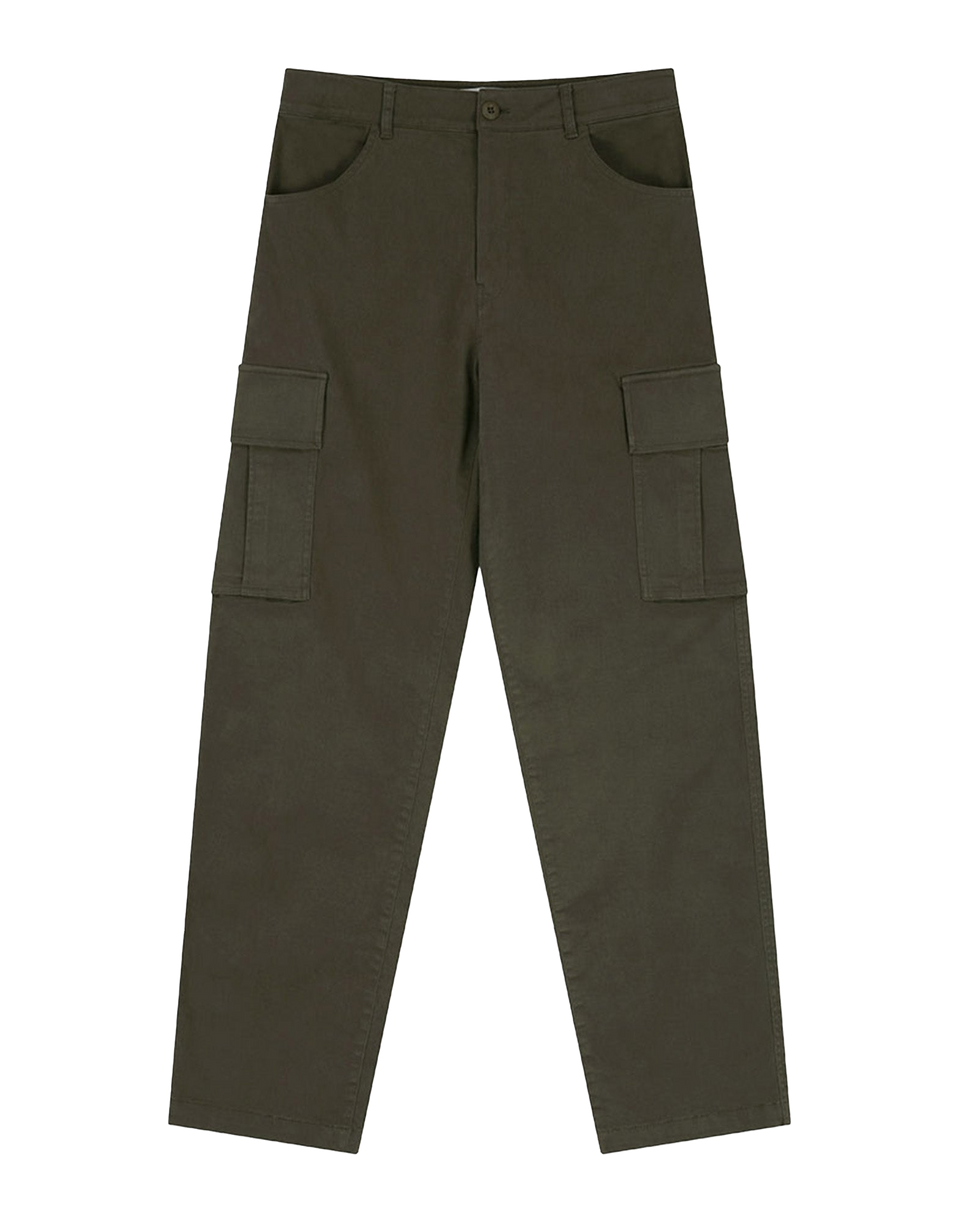 VIS A VIS Pantalon Cargo New en coton kaki