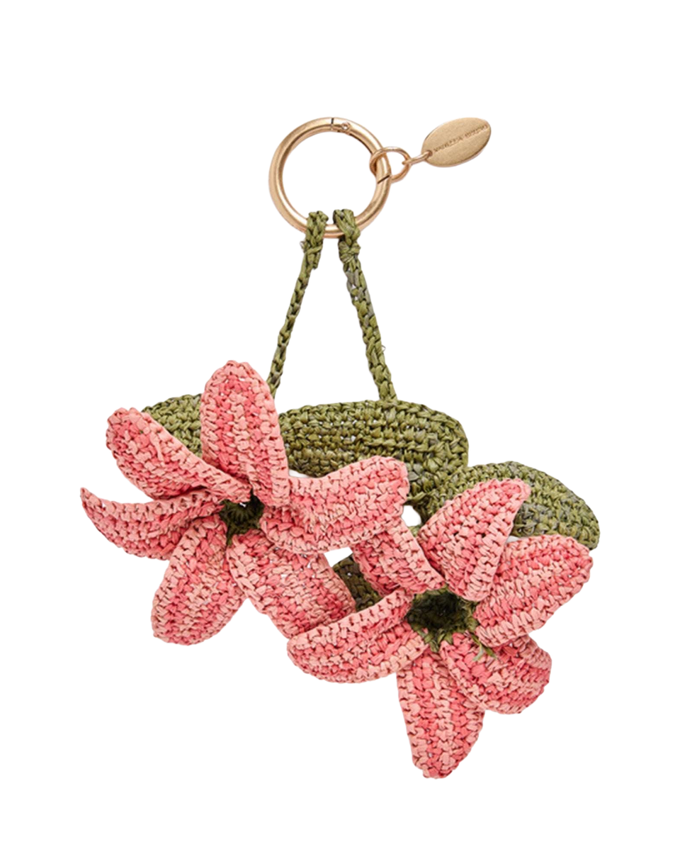 VANESSA BRUNO Lily Charms in Raffia Rose