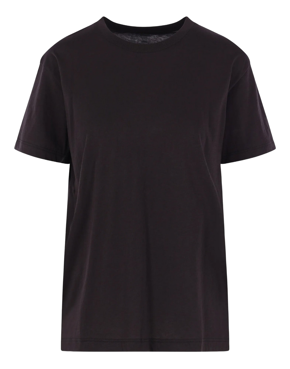 THIBAULT VAN DER STRAETE T-Shirt Girocollo in Pima Cotton Black