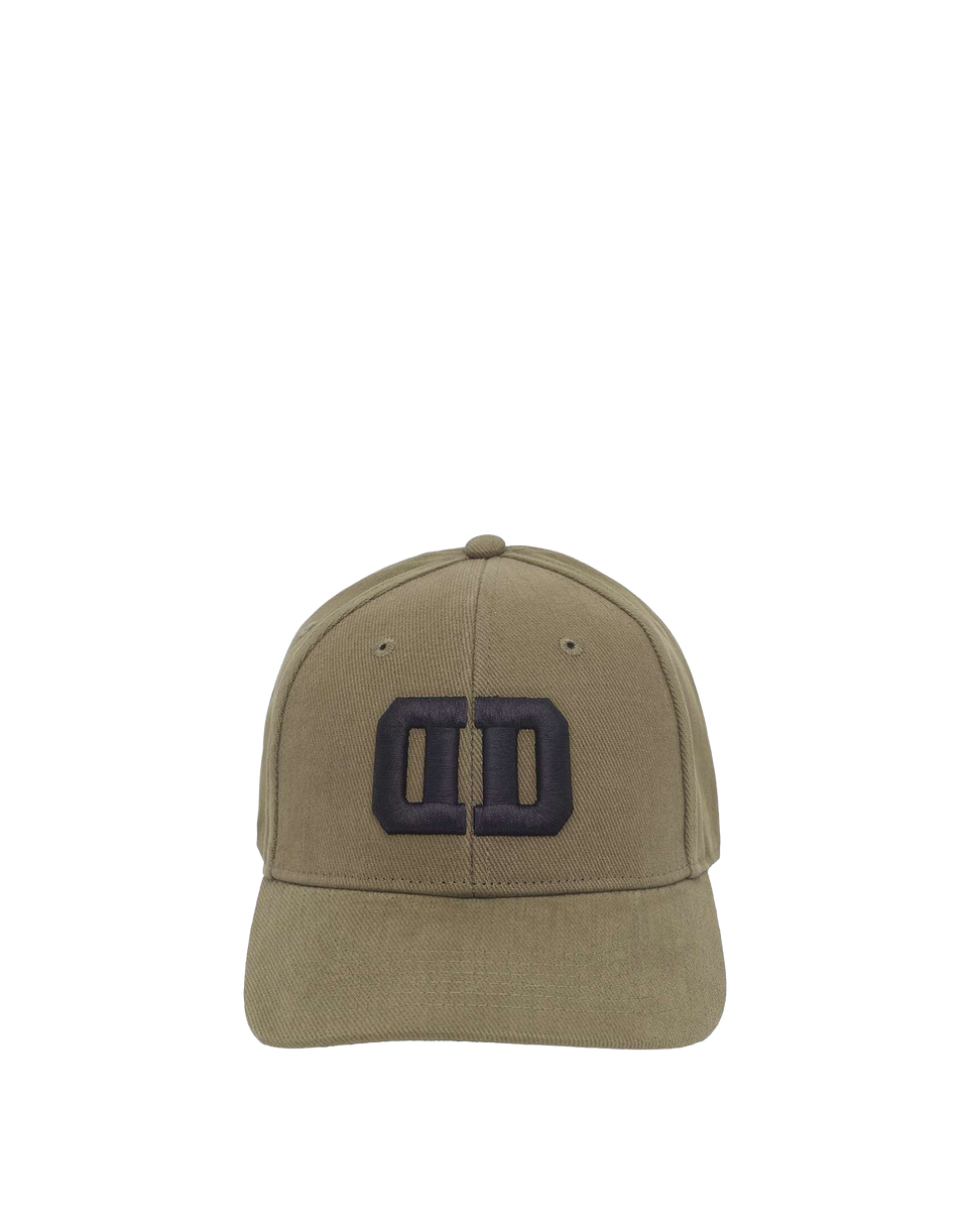 DOUUOD Cappello con Visiera Nero con Logo DD Ricamato Khaki