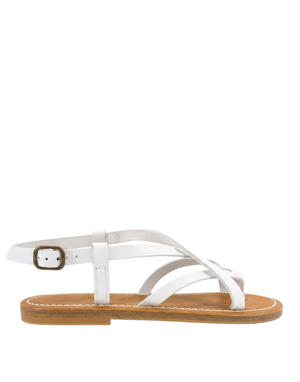 Sandales Ingrid en cuir blanc K.JACQUES