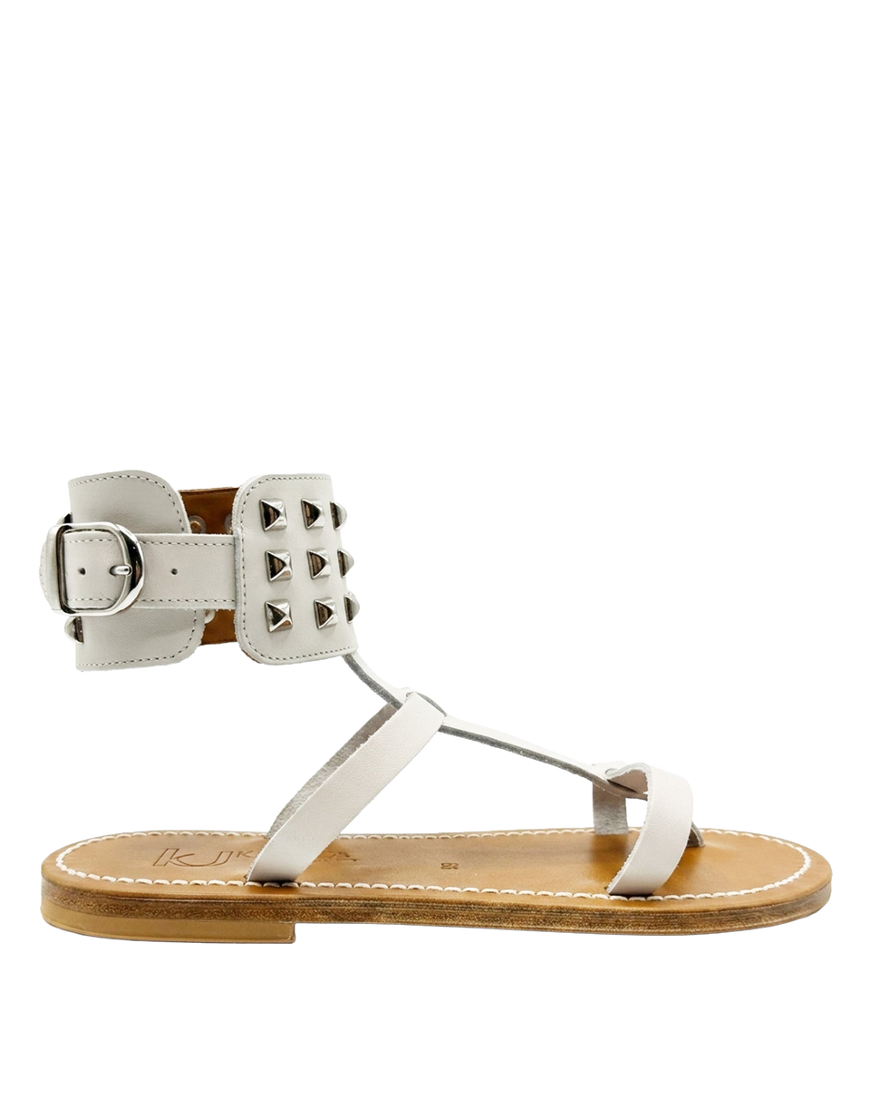 Sandales Forban cloutées en cuir Linen K.JACQUES