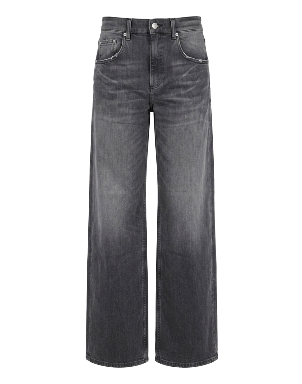 DEPARTMENT FIVE Pop Jeans a Gamba Ampia in Denim Stretch Nero
