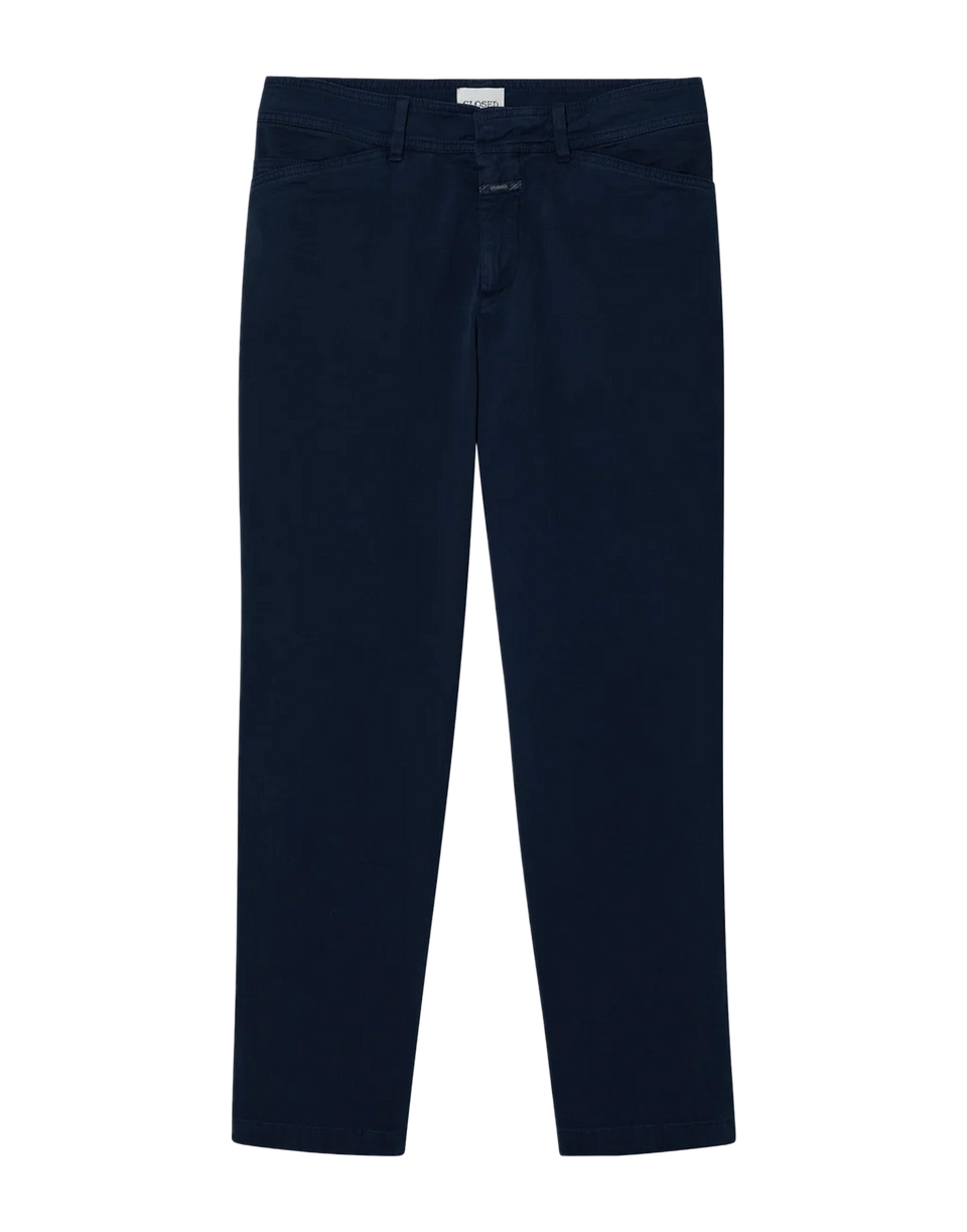 CLOSED Pantaloni Slim Sylva in Twill di Cotone Biologico Dark Night