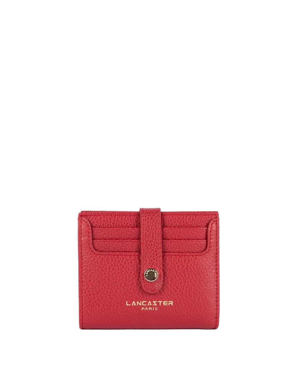 LANCASTER Milano Ana Portacarte in Pelle Granata Rouge